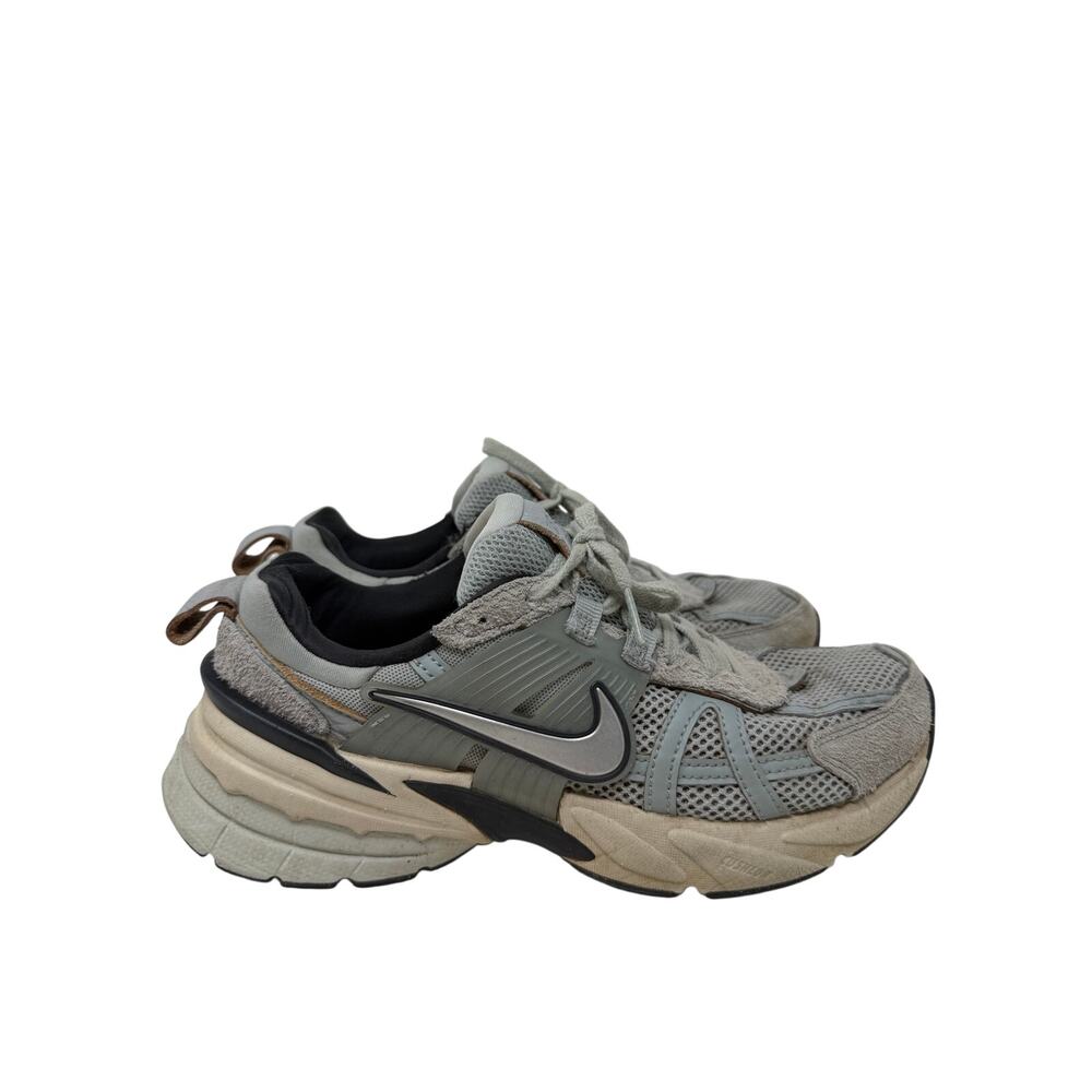 Nike V2K Run in 'Light Pumice Black Chrome' Womens Size 8